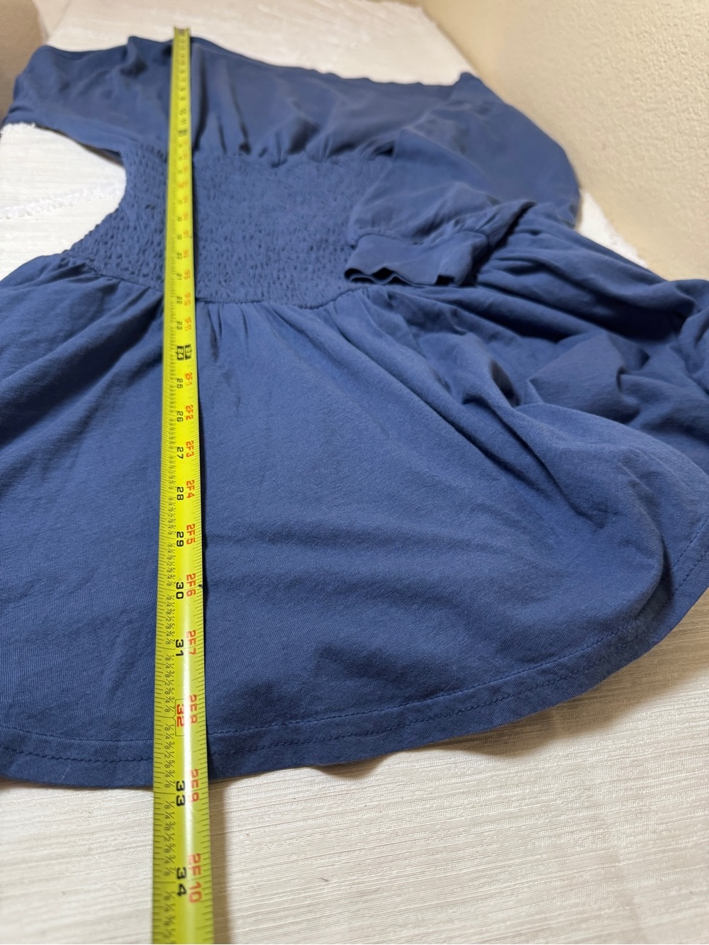 free-est Free People Scorching Hot Long Sleeve Mini Dress Womens XS Navy Seas - Picture 7 of 8